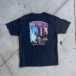 Vintage Harley Davidson 9/11 Memorial Shirt